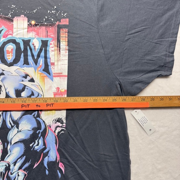 MARVEL Venom Graphic T Shirt 3XL 3XG Charcoal Gray‎ Short Sleeve Cotton Blend - Picture 5 of 7